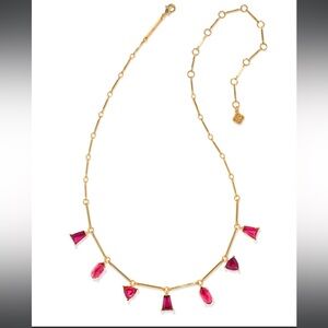 Kendra Scott Ruby Mix Blair Jewel Strand Necklace Gold